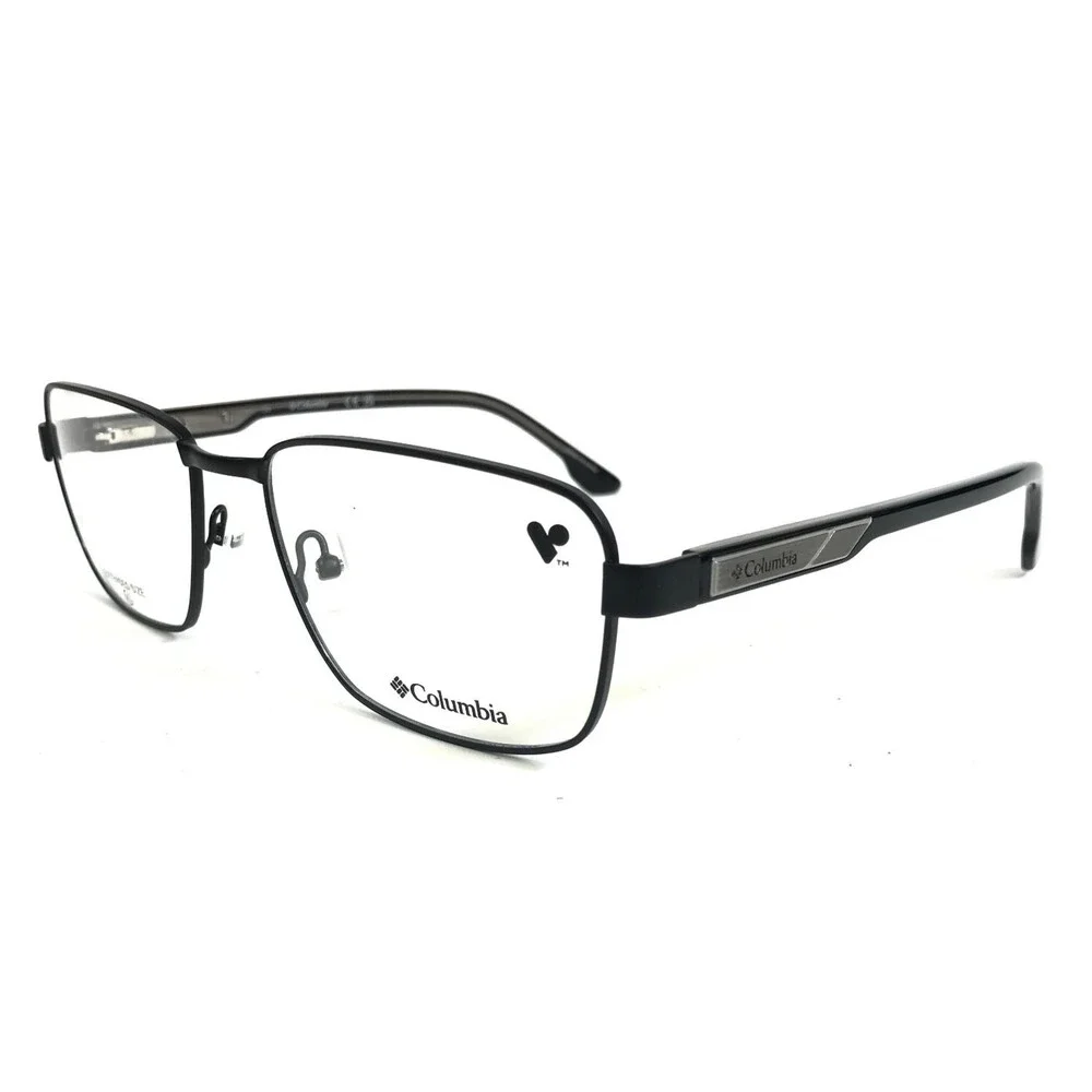 Columbia Eyeglasses Frames C3048 002 Matte Black Rectangle Wire Rim 58-18-150